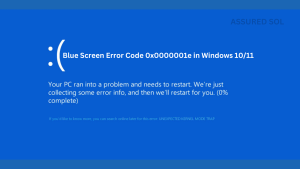 Error Code 0x0000001e Error Code 0x0000001e