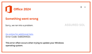 Error Code 0x8024402c